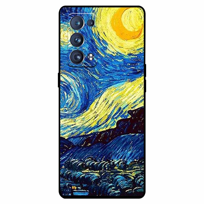 For Oppo Reno 6 Pro 5G Case Snapdragon Shockproof Soft Silicone TPU Back Cover For Oppo Reno 6 Pro CPH2247 Phone Cases Cute Capa