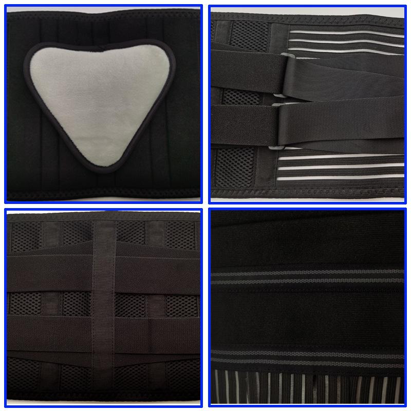 Atmungsaktiver Verstellbarer Taillenformer & Stützgürtel mit Stahlplatten für Fitness & Kniebeugen