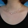 High Quality Iced Out Bling Sparking Clear Cubic Zirconia CZ Paved Star Starburst Charm Choker Necklace For Women