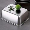 6Pcs with Lid Preservation Box Convenient Food Grade Sealed Box Stainless Steel Food Plate  Kitchen