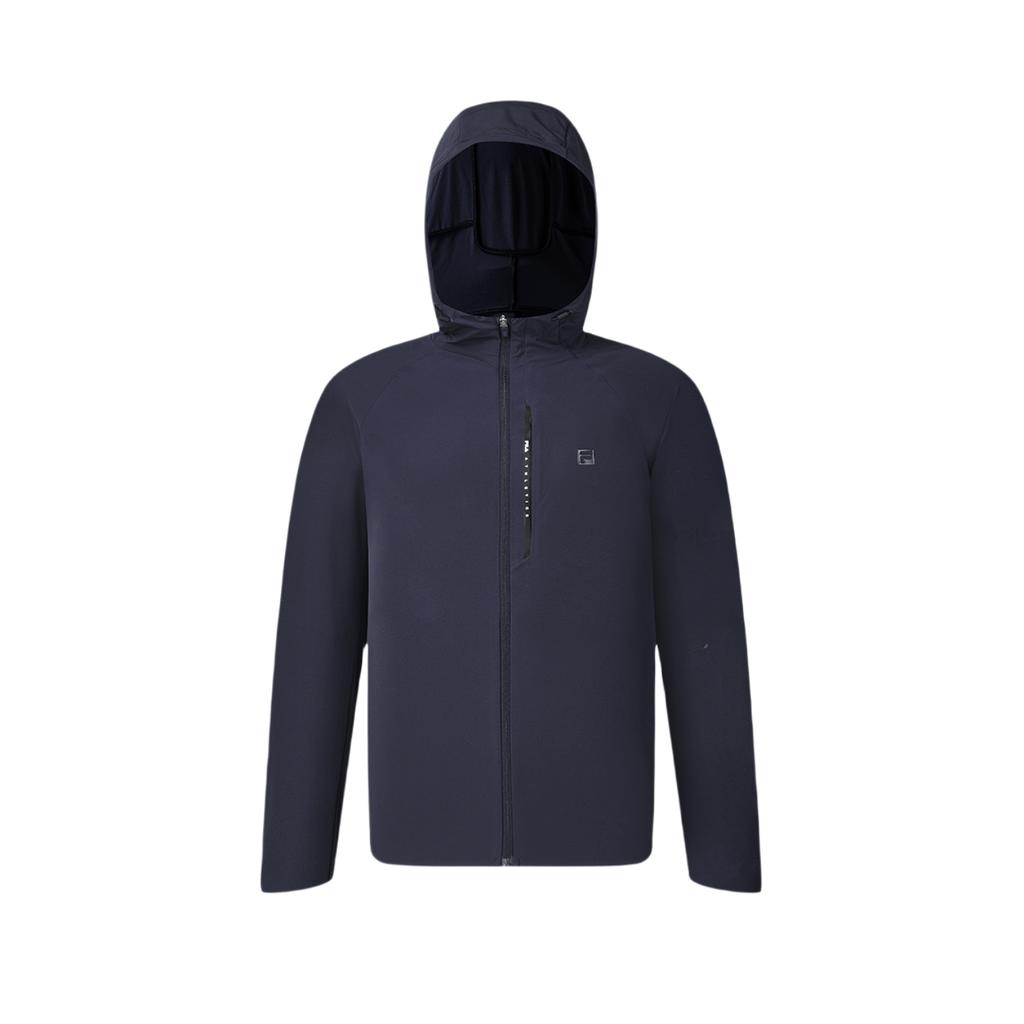 FILA Jackets Men's RD Royal Blue Hooded Moderate Wind Shell A11M421709FNV