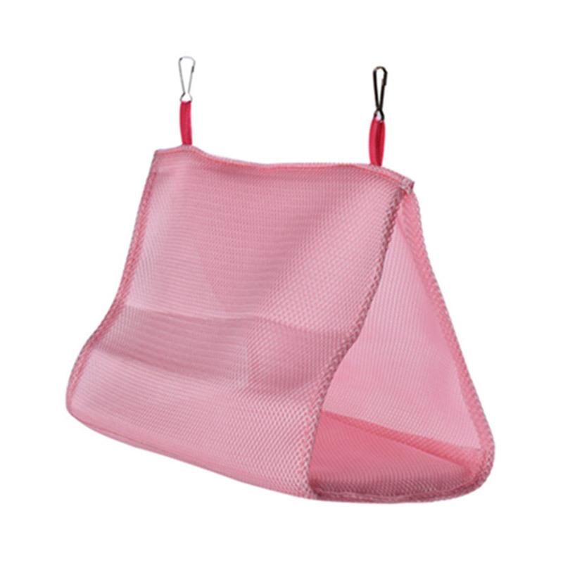 

Летний сетчатый гамак для домашних птиц, дышащий гамак-гнездо для попугая, милый подвесной гамак для попугая S красный