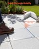 Manhole Cover with Frame, 300 X 300mm Invisible Recessed Septic Tank Access Covers, Aluminum Alloy Embedded Drain Channel Inspection Cover for