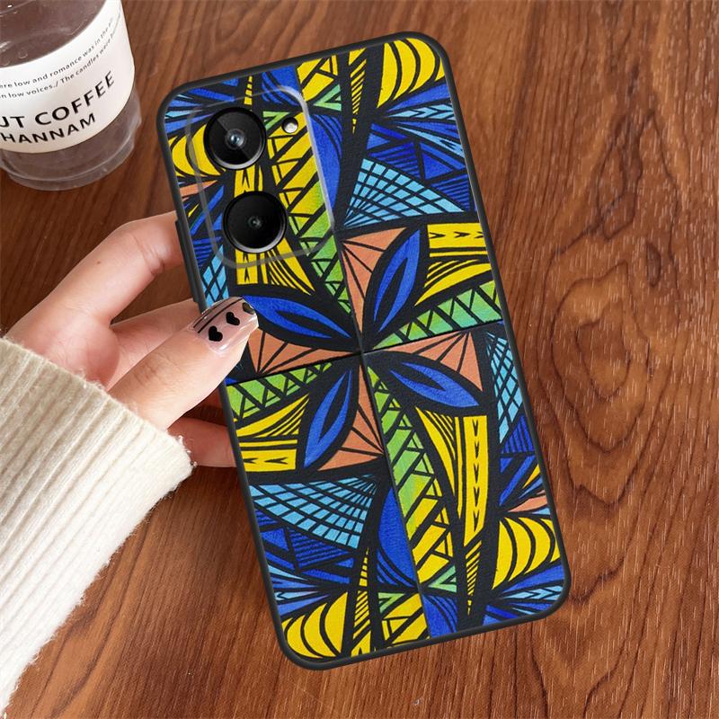 

Traditional Hawaiian Island Pattern For Realme GT6 GT7 Pro 10 11 12 13 14 15 Pro Plus C55 C71 C65 C63 C61 C53 C67 C35 C75 Case Realme GT6