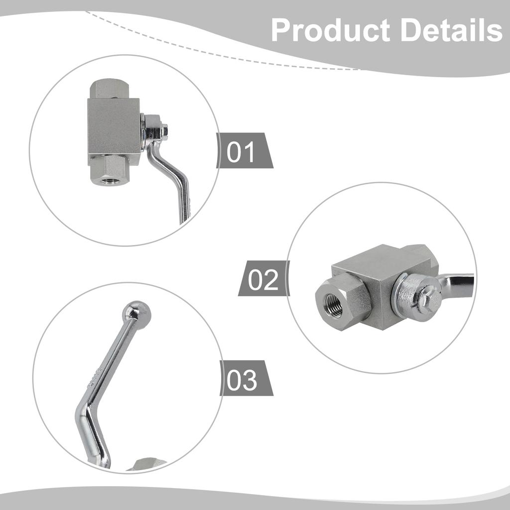 Shut-off Valve Hydraulic Ball Valve Versatile 1pcs 60x20x50mm Carbon Steel Efficient Control Tool For Cutting Off Distributing