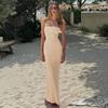 Abito Lungo da Donna Hot Senza Spalline Bodycon Maxi Senza Maniche Slim da Festa Vacanza