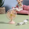 Ventilatore in Lega Miniatura per Casa delle Bambole Arredamento Ventilatore di Simulazione Accessori per Mobili Bambole Giocattoli per Bambine Regalo