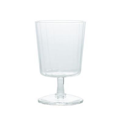 Glass Goblet 300ml Clear Glass Goblet with Microwave Made In Line, Capacity, Molding, Safe, Heat-resistant Glass, Japan, GG-300-M