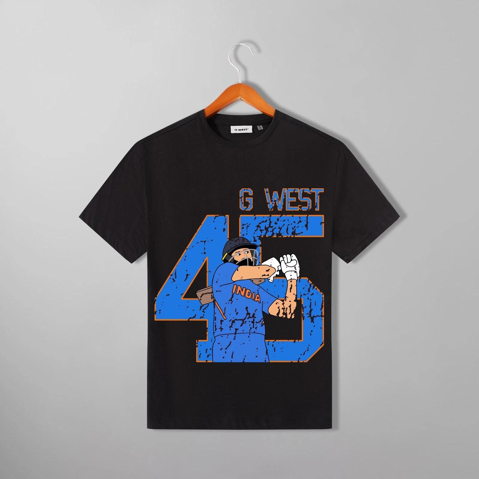 G West Cricket India King-45 T-Shirt : Gwdtfl2410 - 3 Colors S
