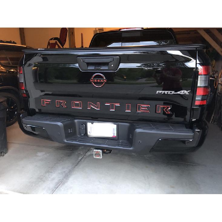For   Frontier 3D Black Red Rear Tailgate ert Letters Emblems