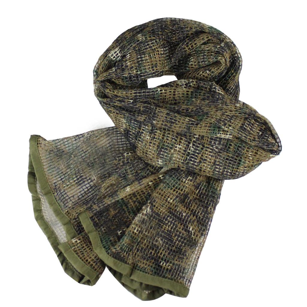 Taktyczny szal maskujący dżungla - Duża chusta wojskowa outdoorowa na głowę do polowania i aktywności CS