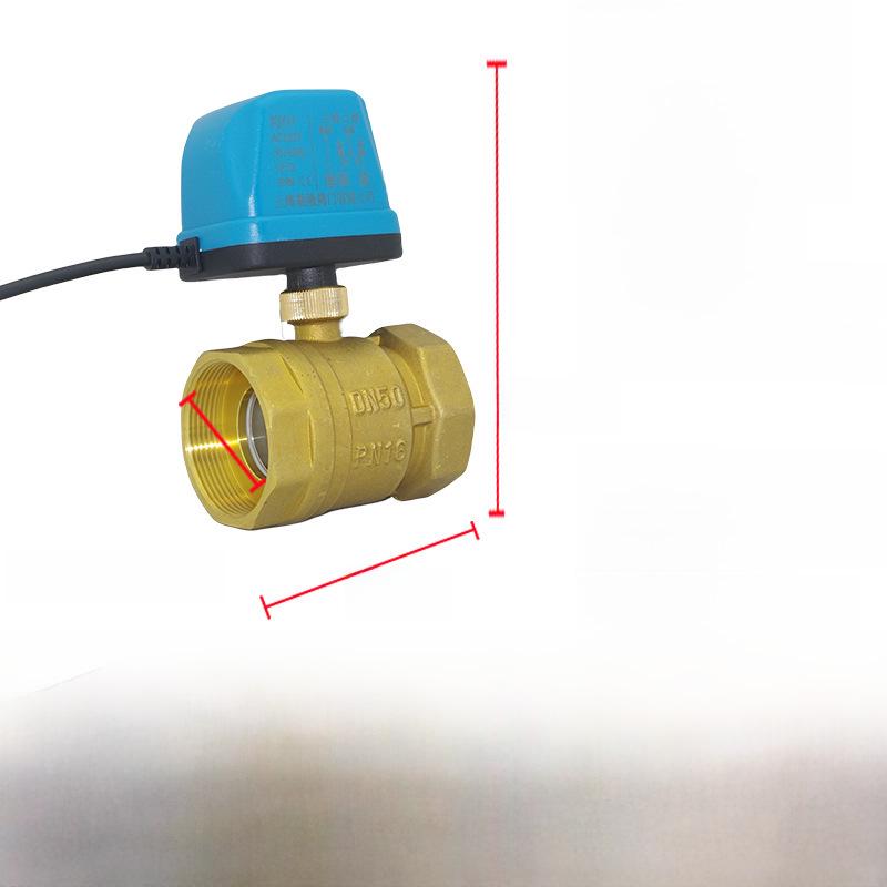 AMECO Miniatur Elektrisches Zweiwege-Kugelventil für Klimaanlagen - Erhältlich in 4 und 6 Punkten, DN15 DN20