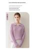Women's Velvet Polo Collar Sweater: 75% Cashmere, 25% Mulberry Silk, Long Sleeve, Thin Knitted Style