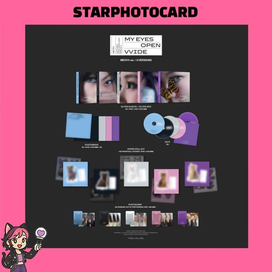 [READY STOCK] MEOVV - 1st EP ALBUM 'MY EYES OPEN VVIDE' MEOVV VER.