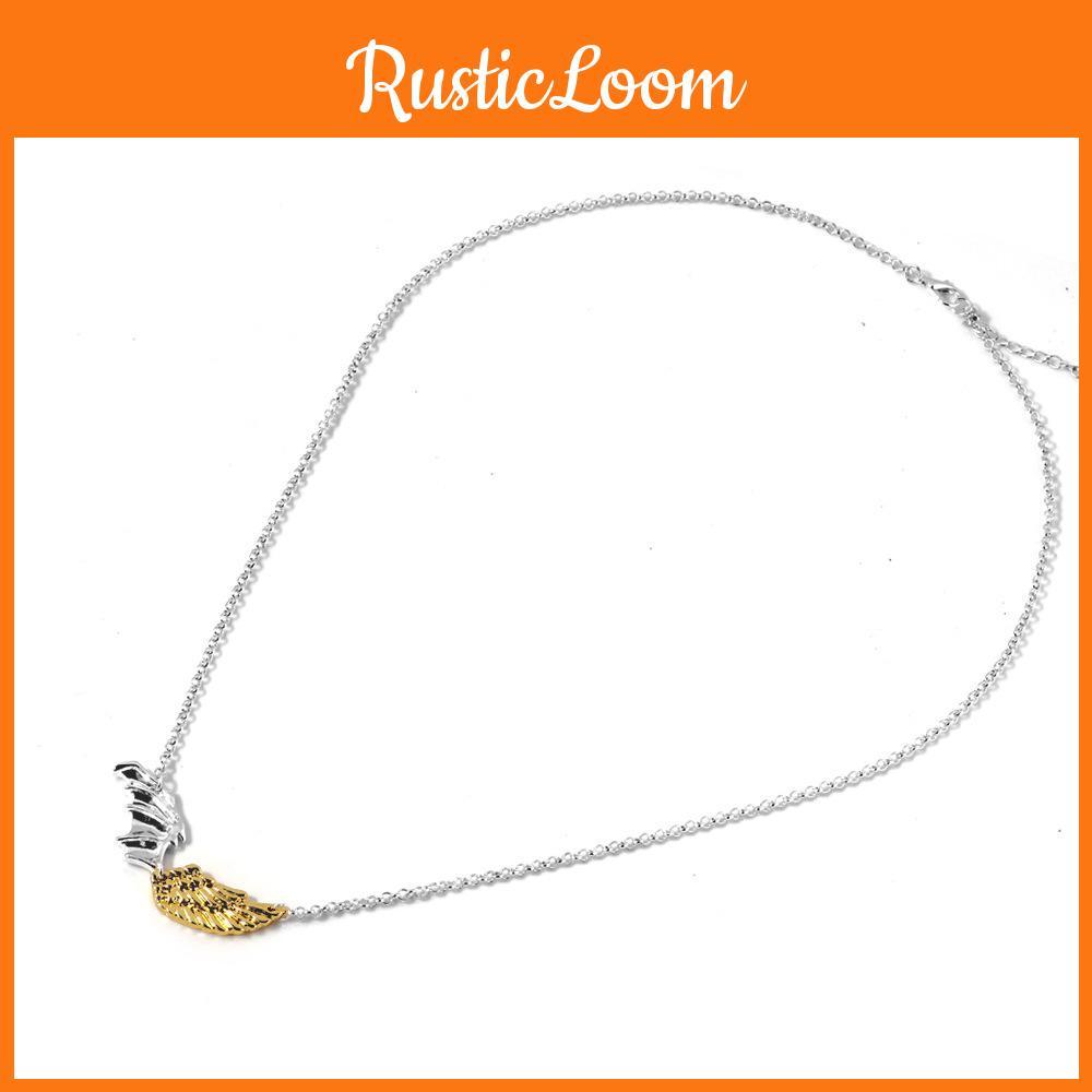 Chic 2021 Womens Metal Necklace With Unique Two-tone Wing Design Ideal For Fashionable Sweater Outfits