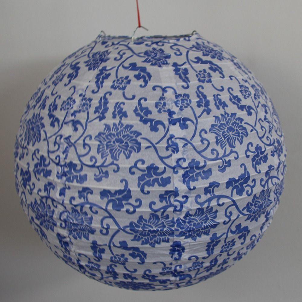 Chinese Style Paper Lantern Printed Festival Supplies Gift Craft Hanging Paper Ball  Wedding