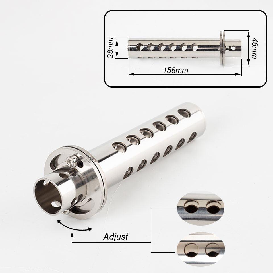 Adjustable Backpressure Exhaust Muffler Insert for Motorcycles