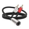 1/2/3 Meters XLR To 2 RCA Cable XLR Male/Female To Dual RCA Male Cable Clear Audio Signal Transmission for Headphone Amplifier