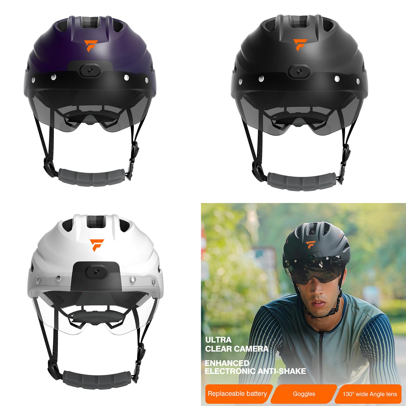 

Интеллектуальные велосипедные шлемы с камерой 4K. Передние/задние фонари и системы слежения. Инновационные интеллектуальные шлемы с записью 4K. A фиолетовый