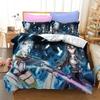 Sword Art Online Cartoon Duvet Cover Set HD Comforter Cover for Kids Bedding Sets Bedclothes Bedroom Decor