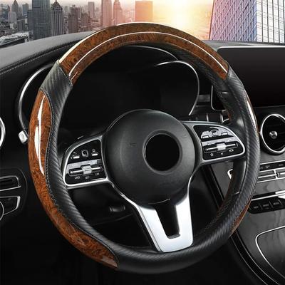 Coprivolante Universale Quattro Stagioni Effetto Legno di Pesco Antiscivolo Coperture 38cm Coprivolante Auto Accessori Auto