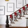1pc Artifical Christmas Teardrop Swag for Front Door, Christmas Garlands with Christmas Ball Red Berry Pine Cone Rustic Garland for Xmas Home Decor