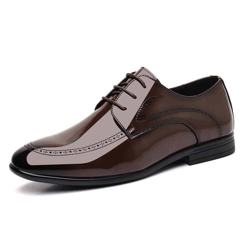 Hot-selling Mens Oxford Shoes Formal Business Dress Shoes Classic Lace Up Male Casual Shoes Leisure Walk Derby Footwear Sneakers