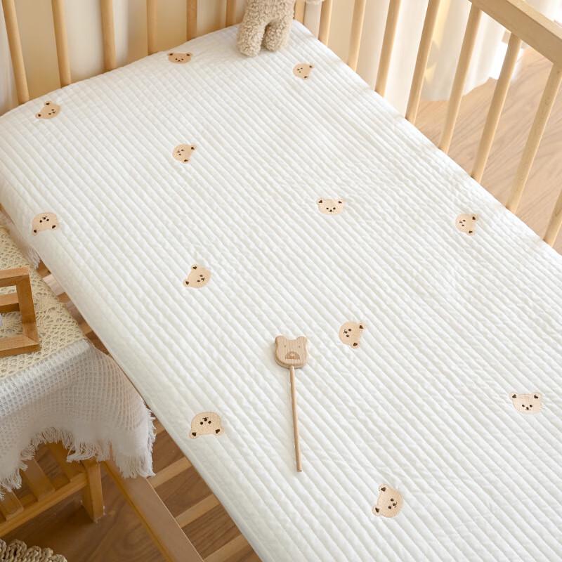 UKKNZZ Cartoon Quilted Kids Nap Fitted Bed Cover