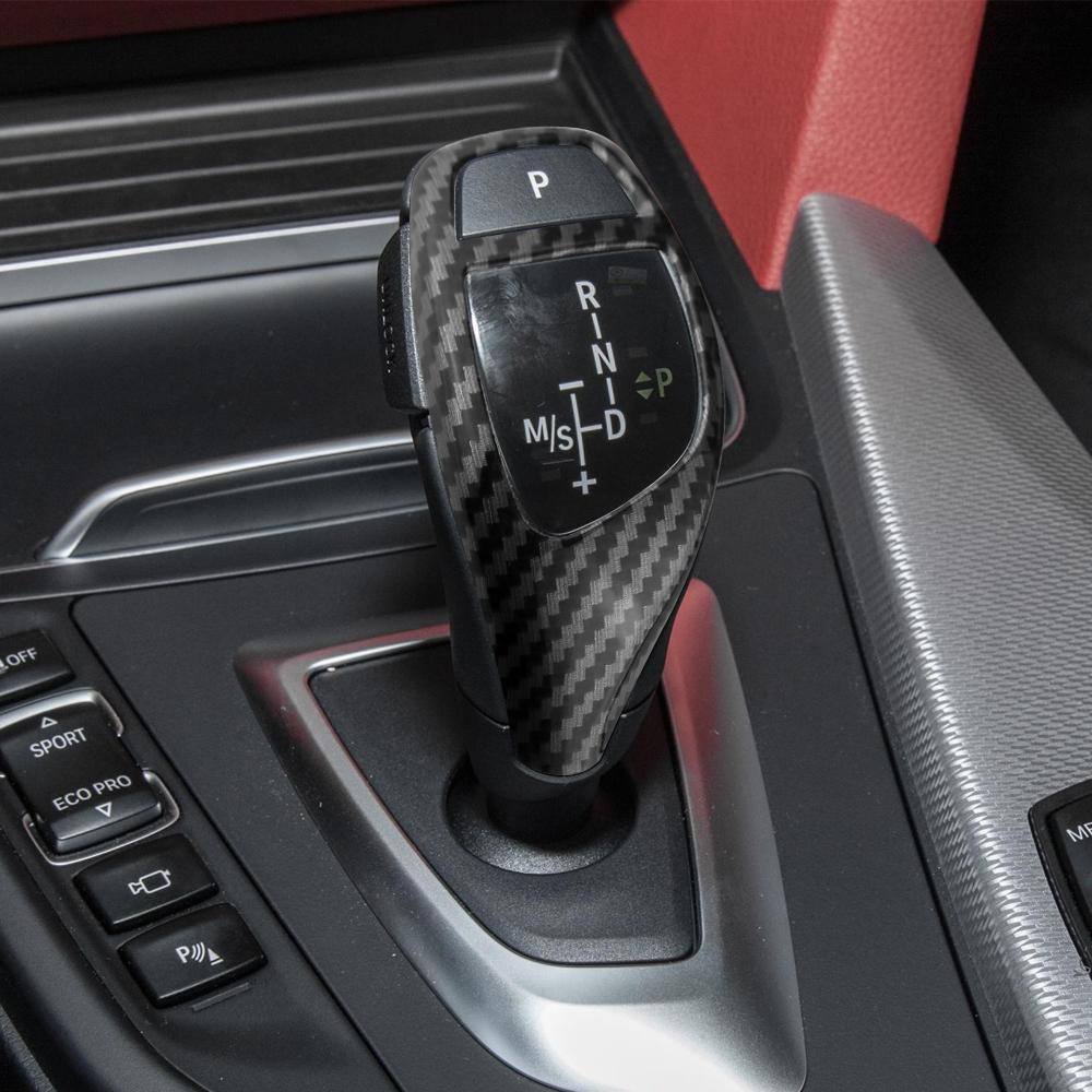 Car Gear Shift Knob Sticker for BMW X3 X4 X5 X6 F30 F10 F07 F20 F21 F34 F35 F31 1/3/4/5 Series LHD Cap Cover Accessories