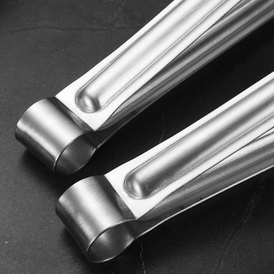 Kitchen Cooking Tongs Stainless Steel Kitchen Tweezer Tong with Precision Serrated Non-Slip Tips for Frying Plating