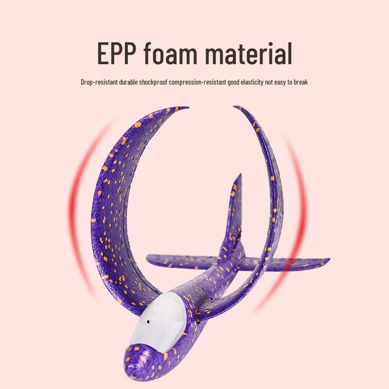 Hand-Thrown Foam Glider: Impact-Resistant Boomerang Airplane Toy for Kids