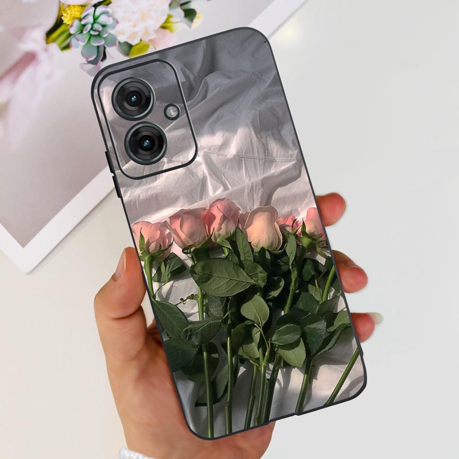 

For Motorola Moto G55 5G Case Cute Cartoon Cat Animals Soft Silicone Shockproof TPU Back Cover Phone Case For MotoG55 G 55 Funda Motorola Moto G55