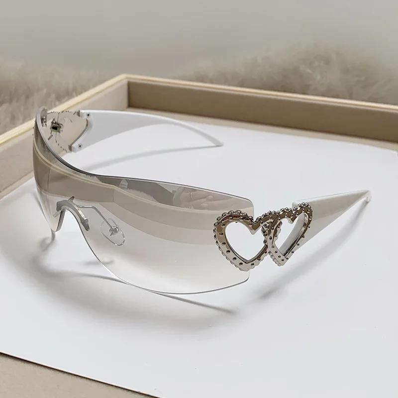 Nowe okulary przeciwsłoneczne Y2K Joined Body Damskie markowe okulary przeciwsłoneczne Designerskie modne damskie okulary sportowe Outdoor UV4