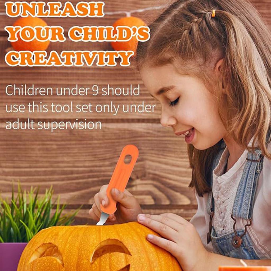 Halloween DIY Stainless Steel Lamp Carving Knife Mold Set Of 13 Lamp Carving