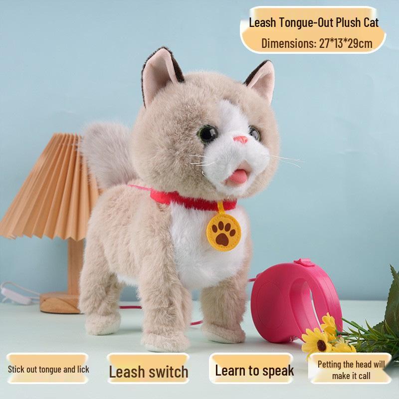 Electronic Puppy Toy: Interactive Walking, Barking, and Singing Pet with Leash
