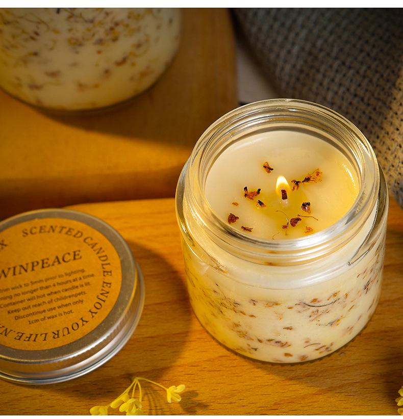 100g High-Grade Smokeless Scented Candle In Glass Cup - Perfect for Festivals & Gifts