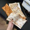 Long Silk Scarf Women's New Small Silk Scarf Printing Simulation Silk Tied Bag Streamer Explosion Sweet Little Scarf