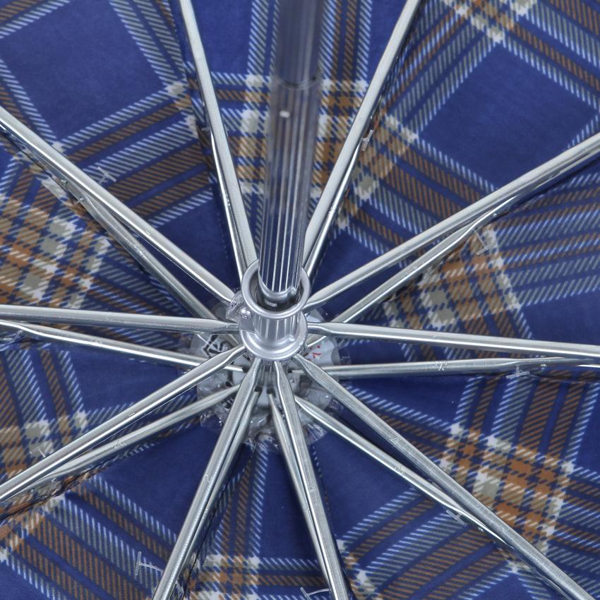 Paradise Umbrella 111T Ten-bone Classic Plaid Umbrella Three-fold Enlarged Double Promotional Gifts Wholesale Plaid Series