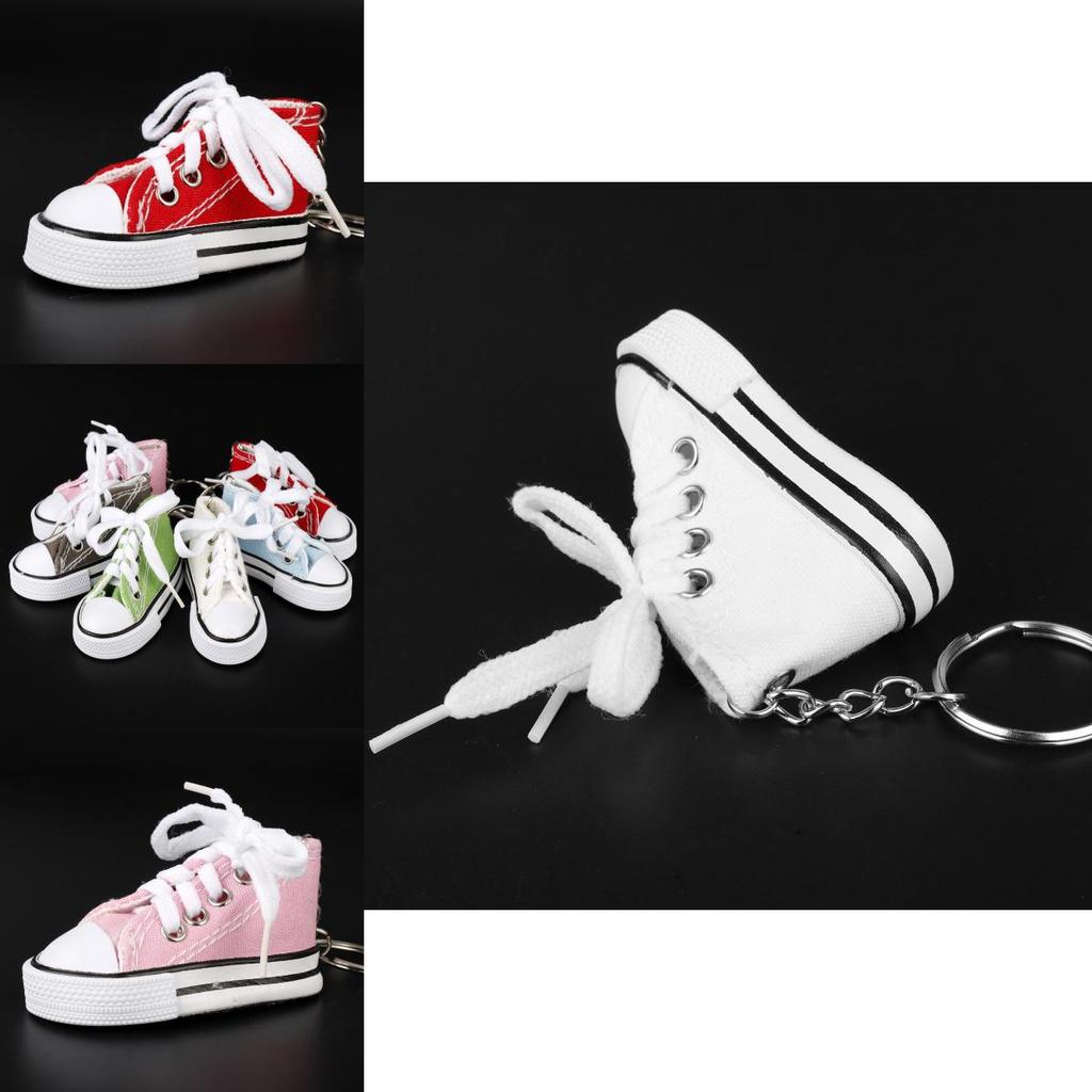 Canvas Shoe Keychain Keyring With Creative Design For Casual Accessory Enthusiasts