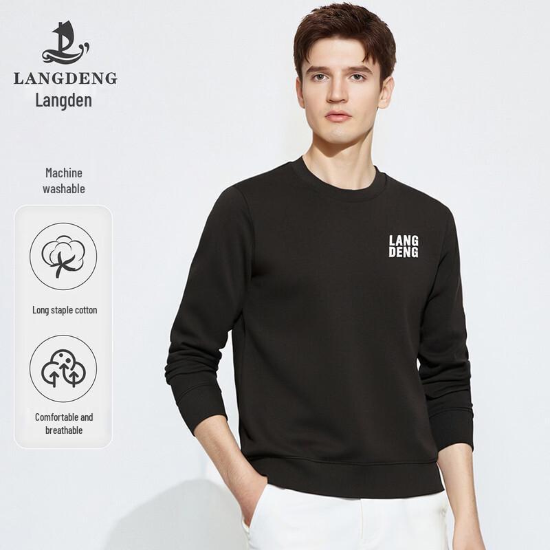Men s Casual Round Neck Long-Sleeve Sweatshirt 2XL
