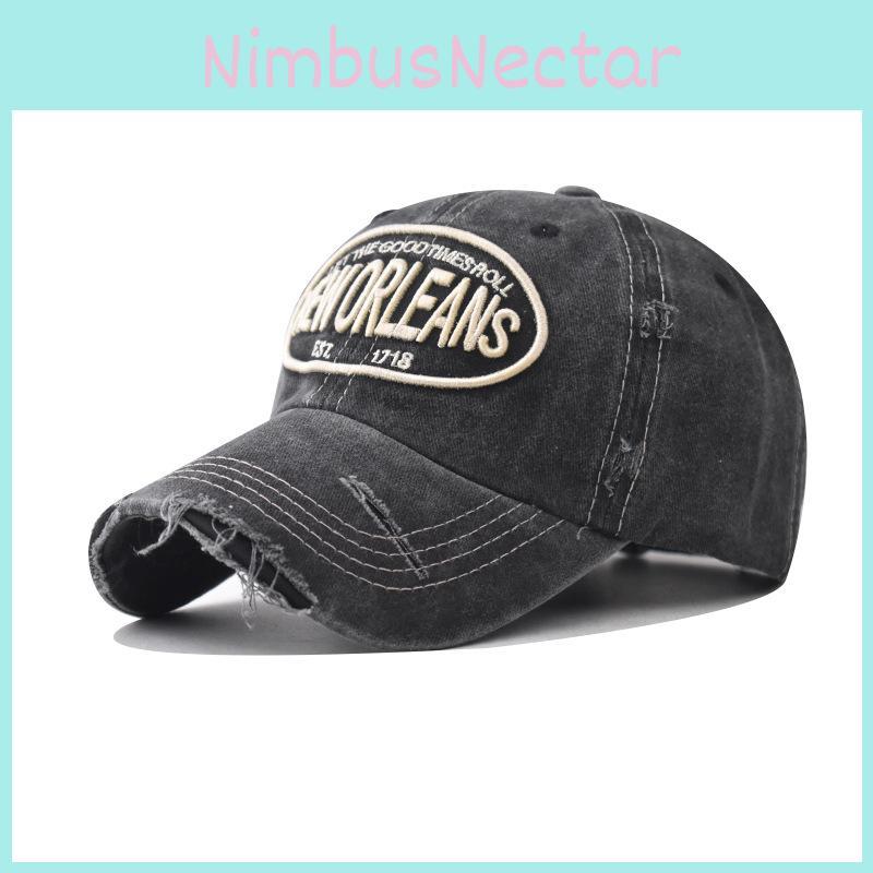 Orleans Letter New Embroidery Cotton Baseball Cap With Adjustable For Adults