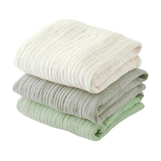 regalo 6-layer gauze baby blanket, swaddle, gauze blanket, bath towel, formaldehyde tested, 100% cotton, newborn baby gift, absorbent and