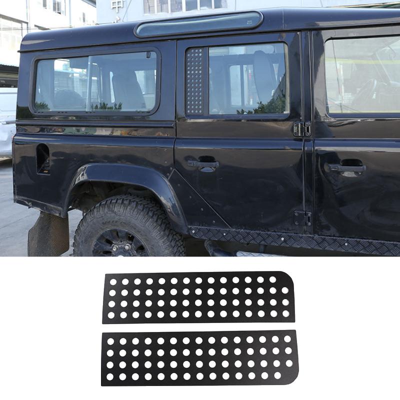 For Land Rover Defender 90 110 130 2004-2018 Aluminum Alloy Black Car Hood Protection Panel Decorate Stickers Car Accessories