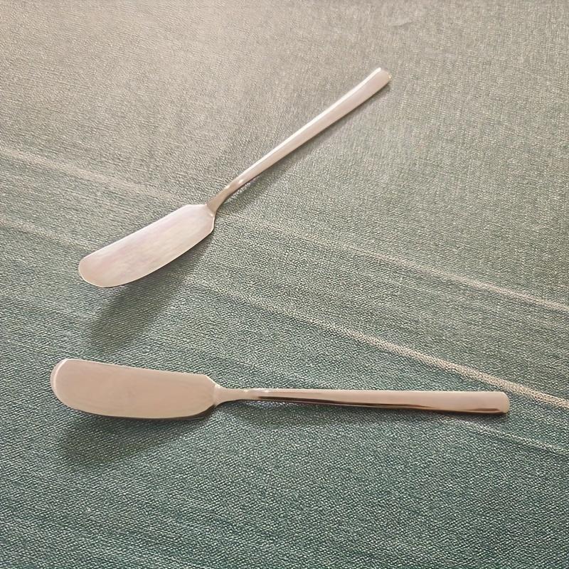 

2pcs Multiuse Stainless Steel Spreaders - Butter & Cheese Knife Set for Elegant Kitchen 2pcs