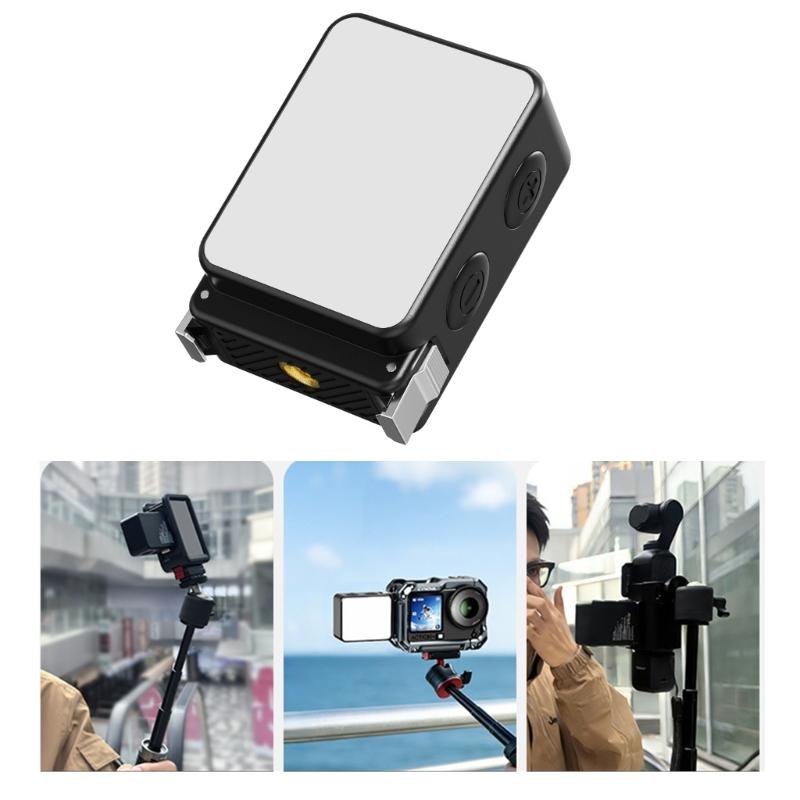 Action6 Magnetic Fill Light With Type C Port 1/4 Hole For Action 6 Camera Outdoor Photography Low Light Shoot Light