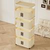 Folding Storage Cabinet Storage Box Multi-layer Wardrobe Multi-layer Clothes Storage Cabinet Foldable Transparent Storage Cabinet