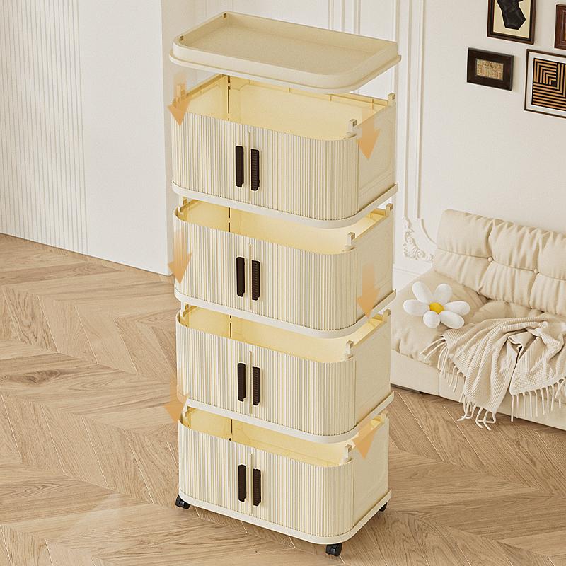Folding Storage Cabinet Storage Box Multi-layer Wardrobe Multi-layer Clothes Storage Cabinet Foldable Transparent Storage Cabinet