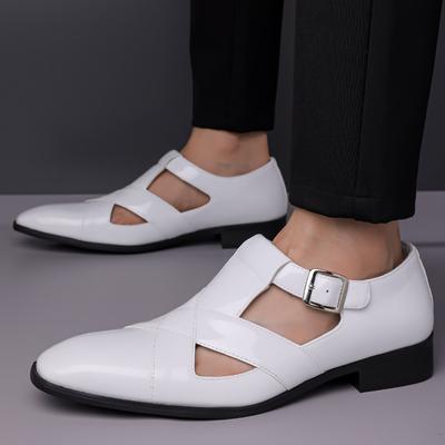 Fashion Summer Fashion New Men Gladiators White Black Belt Buckle Casual Shoes Breathable Beach Sandals Outdoor Slippers Plus Size 39-46