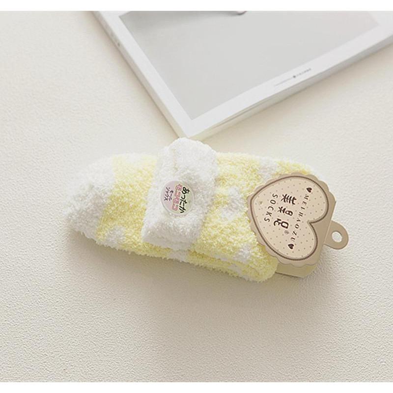 Șosete Drăguțe Desen Animat Femei Toamnă Iarnă Groase Calde de Podea Dormit Șosete Coral Velvet Termice Lolita Kawaii Șosete Cadouri de Crăciun