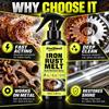 Iron Rust Remover Spray, Fast Acting Rust Melt for Metal, Removes Rust and Grime from Gears Bolts Chains Hinges, Restores Metal Shine, 100ml